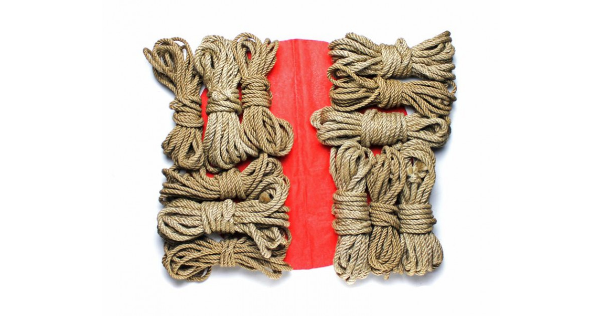 Set of 12 Bondage Ropes for Shibari from Passion Craft Store