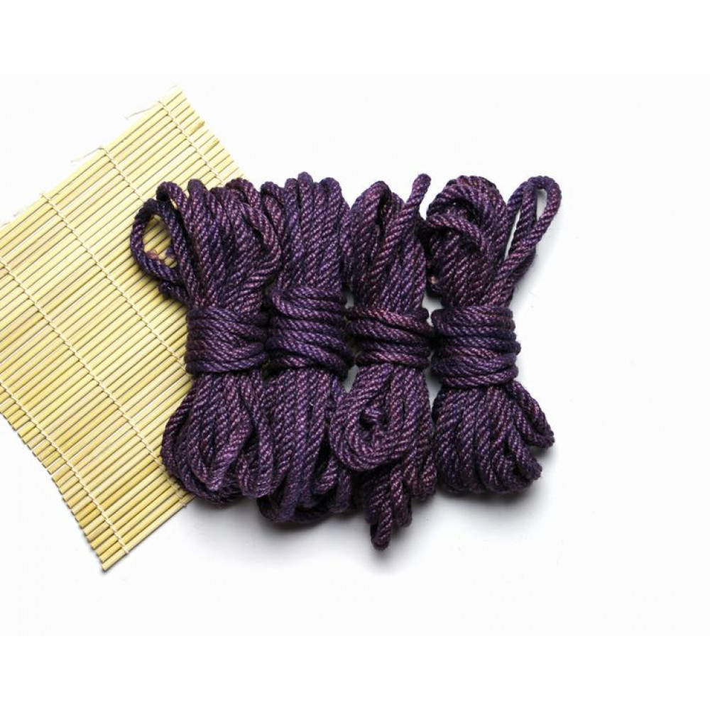 4 Purple Bondage Ropes for Shibari from Passion Craft Store