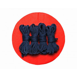 4x26ft Jute BDSM Shibari Bondage Rope Navy Blue