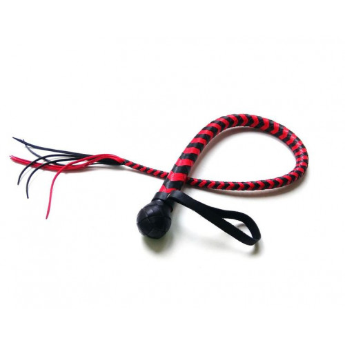 Leather snake whip with Tassel