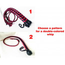 Double Colored BDSM Whip with Tassel Double Colored BDSM Whip with Tassel