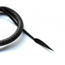 BDSM Whip with Silver Weaving