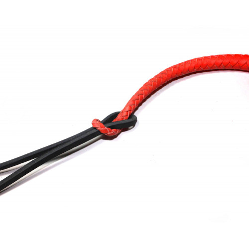 Red Leather BDSM Dog Whip