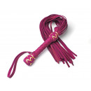 Fuchsia Leather BDSM Flogger