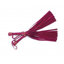 Fuchsia Leather BDSM Flogger