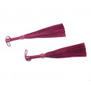 Fuchsia Leather BDSM Flogger