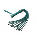 Turquoise Leather Cat Flogger